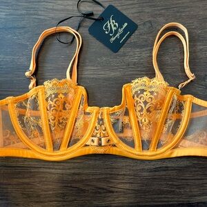 Honey Birdette Gabrielle Orange Bra 32C